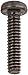 Small Parts Steel Pan Head Machine Screw, Black Oxide Finish, Meets ASME B18.6.3, #1 Phillips Drive, #2-56 Thread Size, 1/2