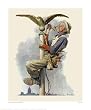 Painting The Flagpole by Norman Rockwell. Size 17.36 inches width by 21.98 inches height. High Quality Art Poster Print