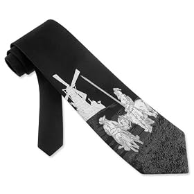 Don Quixote Tie by The American Necktie Co - Black Microfiber