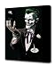 Dc Comics The Joker Stunning Framed 24" x 18" Canvas Art Ready To Hang