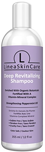 Deep Revitalizing Hair Loss Prevention Shampoo - Enriched With Organic Botanicals And A Nourishing Vitamin - Mineral Complex (Peppermint Oil, Rosemary Oil, Saw Palmetto, Biotin +) 12 Fl Oz