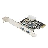 Syba 2 Port USB 3.0 PCI-e Card with Molex Power Connector (SD-PEX20093)