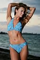 Solar Tan Thru Halter style bikini Art Nouveau