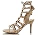 Wild Diva Women's Savvy 09 Gladiator Strappy Lace Up Tie High Heel