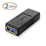 Cable Matters (2 Pack) Gold-Plated SuperSpeed USB 3.0 Female Coupler