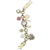 Golden Classic Women's 1366_Gold Charmed Love Charm Bracelet Watch
