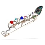 SAVE $50.5 - Beaded Lizard Stick Pin from the Artazia Collection #003 NP OP $24.50