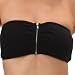 Womens Support Front Zipper Tube Top Bandeau Bra by Level 33
