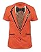 Impact Orange Retro Prom Mens Tee (Large)