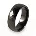Black Plated Faceted Polished Tungsten Carbide Ring with 288 Facets (7.5 mm) - Sizes 9-13