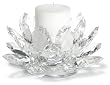 Godinger Lotus Pillar Holder w/ Candle