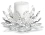 Godinger Lotus Pillar Holder w/ Candle