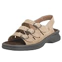 Clarks Women's Sunbeat Adjustable Sandal, Mushroom, 9.5 M