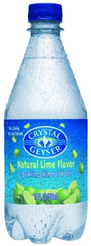 Crystal Geyser Sparkling Water Lime, 0.22-Ounce (Pack of 6)