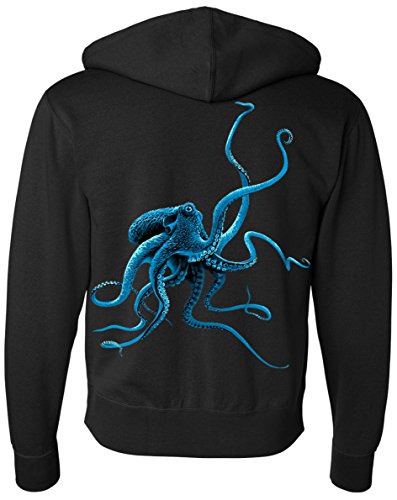 Octopus Sweatshirt Zip-Up Hoodie