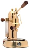La Pavoni EPG-8 Europiccola 8-Cup Lever Style Espresso Machine, Brass