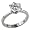 Sterling Silver Round Cut Cz Promise Cluster Wedding Engagement Solitaire Ring