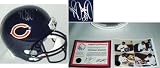 Bernard Berrian Signed Bears Riddell Replica Helmet