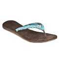 Women's Mossimo Supply Co. Lakisha Beaded Flip Flops - Turquoise