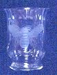 Individually Hand Etched Honeybee Glass Candle Shade 5.75"h Set / 2
