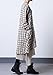 Mordenmiss Women's New Plaid Layers Irregular Hem Dress (Large, Beige)