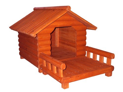 Large Log Home Dog House (Dog House Only)