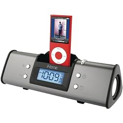 iHome iH16 Portable Speaker System for iPod (Gray)