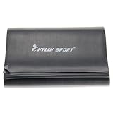 2m Yoga Rubber Pilates Stretch Resistance Exercise Fitness Band Training Black