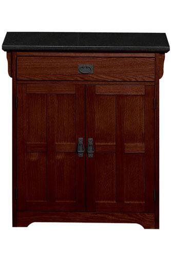 Craftsman 31w Wood-door Anywhere Cabinet With Granite Top