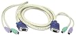 Cables To Go - 23473 - 6ft 3-in-1 Universal PS/2 KVM Cable HD15 VGA M/M