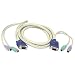 Cables To Go - 23473 - 6ft 3-in-1 Universal PS/2 KVM Cable HD15 VGA M/M