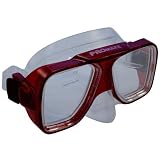 Promate Optical Corrective Scuba Snorkeling Mask - Trans Red - Nearsight-40