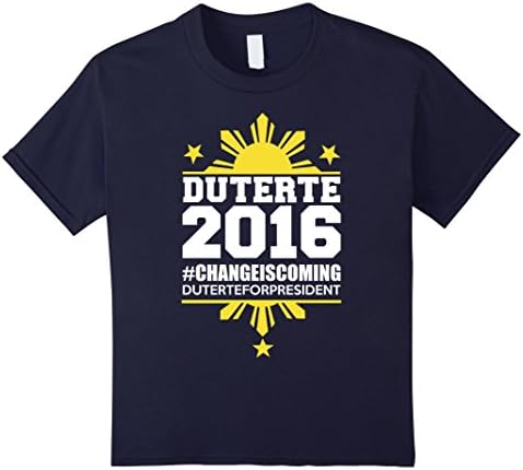 Kids Duterte t shirts, Duterte For President Philippines DU30 12 Navy