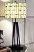 Contemporary Home Lighting, 28.5 Tiffany Glass Shade Wood Base Table Lamp - M1446