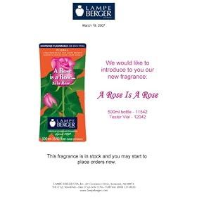 A Rose Is a Rose Lampe Berger Fragrance 500ml from Home Fragrance