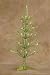 2' Pre-Lit Green Tinsel Wire Glow Christmas Tree