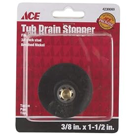 Buy PLUMB PAK CORPORATION ACE863-53BN TUB DRAIN STOPPER 3 8 x 1-1 2 by Plumb Pak now!