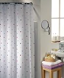 Spotty Pvc Shower Curtain Including 12 Curtain Rings