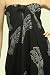 Etched Dolphin Design Beach Wrap Pareo in Blakc and White