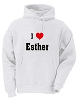 Clothing Store I Love/Heart Esther Adult Hooded (Hoody) Sweatshirt In Various Colors