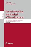 Formal modeling and analysis of timed systems : 12th International Conference, FORMATS 2014, Florence, Italy, September 8-10, 2014, proceedings