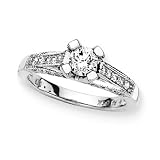14K White Gold 1 ct. Diamond Engagement Ring