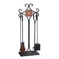 Round Medallion Fire Tool Set