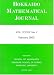 Hokkaido Mathematical Journal
