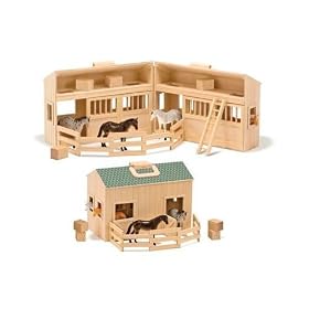 Melissa and Doug Fold and Go Mini Stable by Melissa & Doug