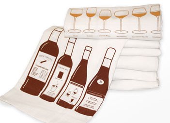 Wine Kitchen Towel Set - 100% Cotton