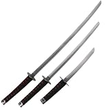 Whetstone Cutlery Deluxe Red Dragon Katana Samurai Sword Set Of 3 with Stand Sword