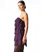 Strapless Petal Tiered Mini Dress Product Image