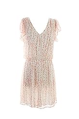 Flared-Skirt Floral Print Flutter Polyester  Dress