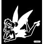 Tinkerbell 5.5" x 5.4" Decal (White) - Die Cutz